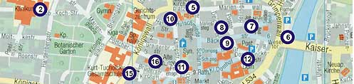 Stadtplan mit Parkplatzmakierung 2