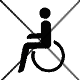 Für Rollstuhl nicht zugänglich